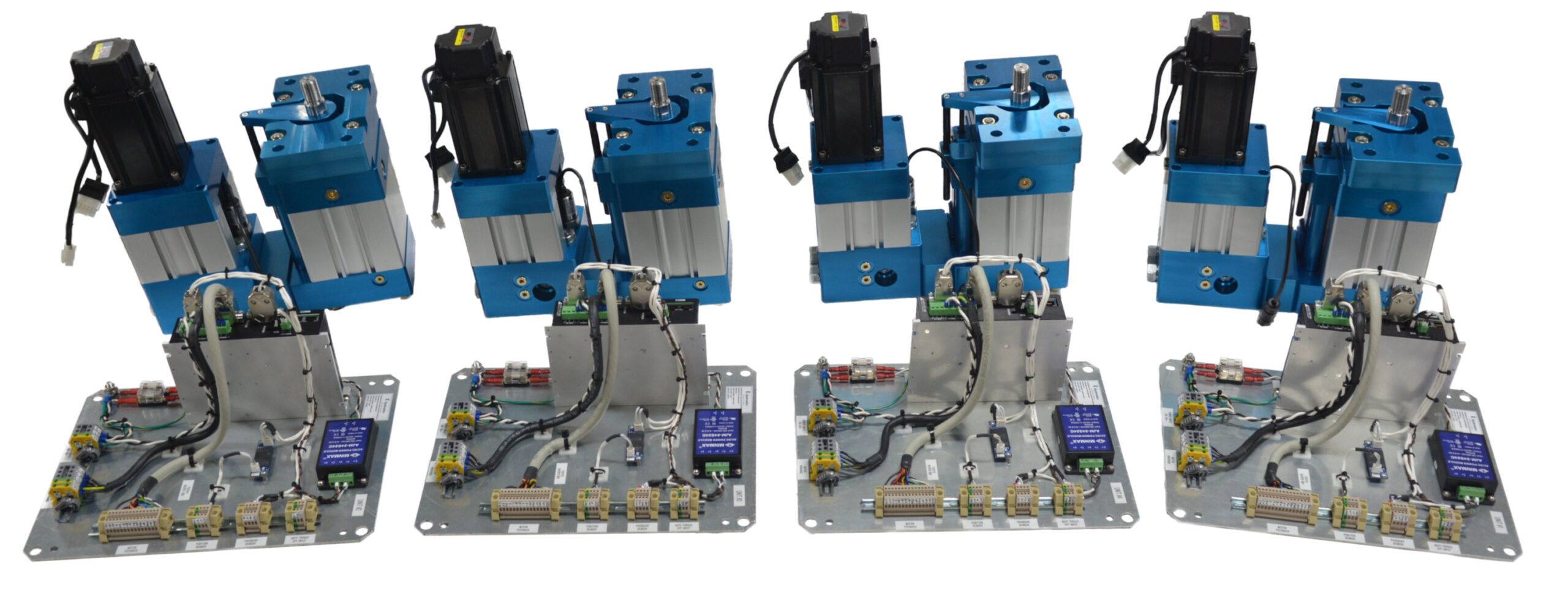 Four actuators and Panels for Gas Meter Housing Pressure Test Machine