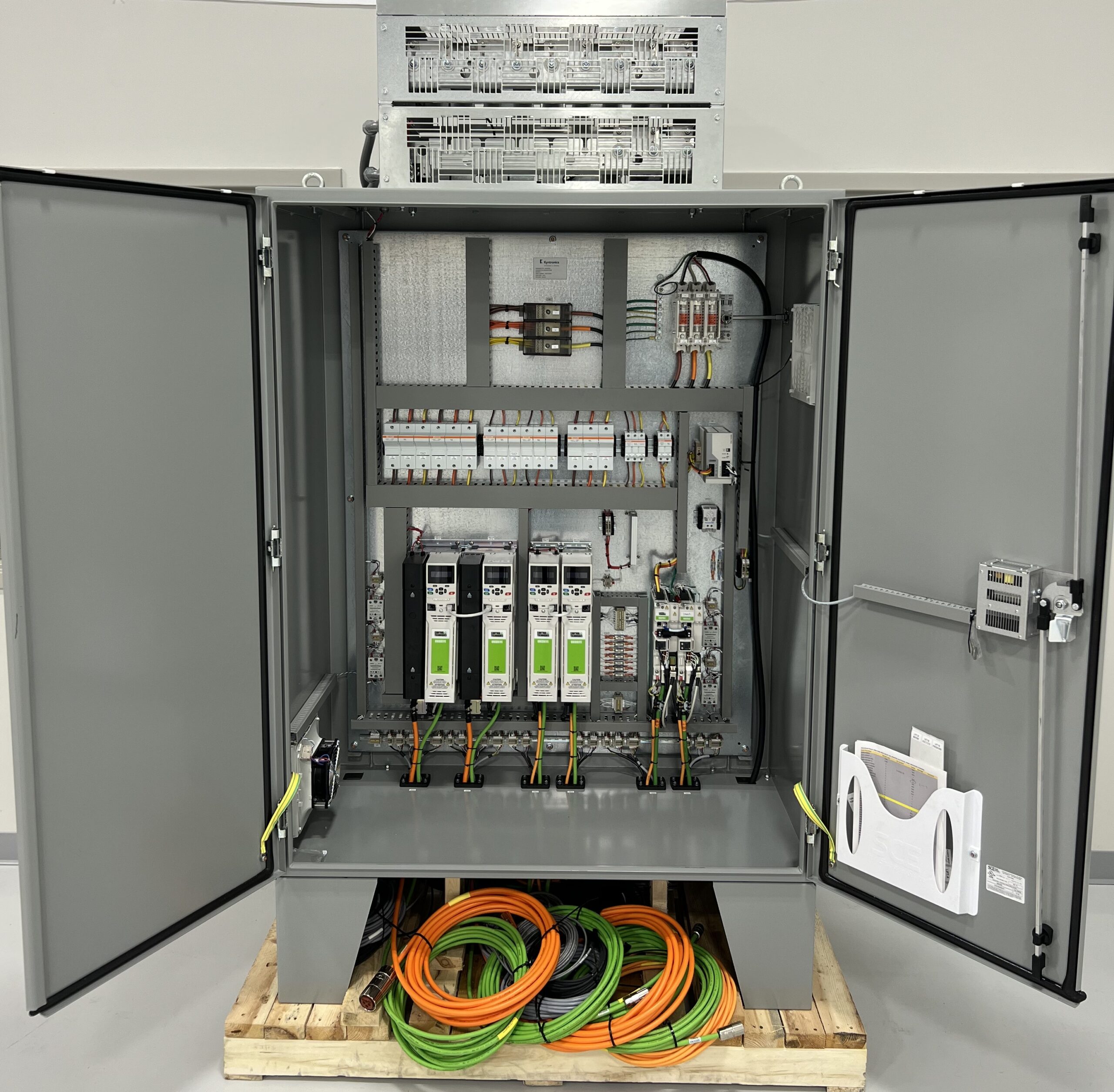 Inside of Control Cabinet for Material Bundling Machine