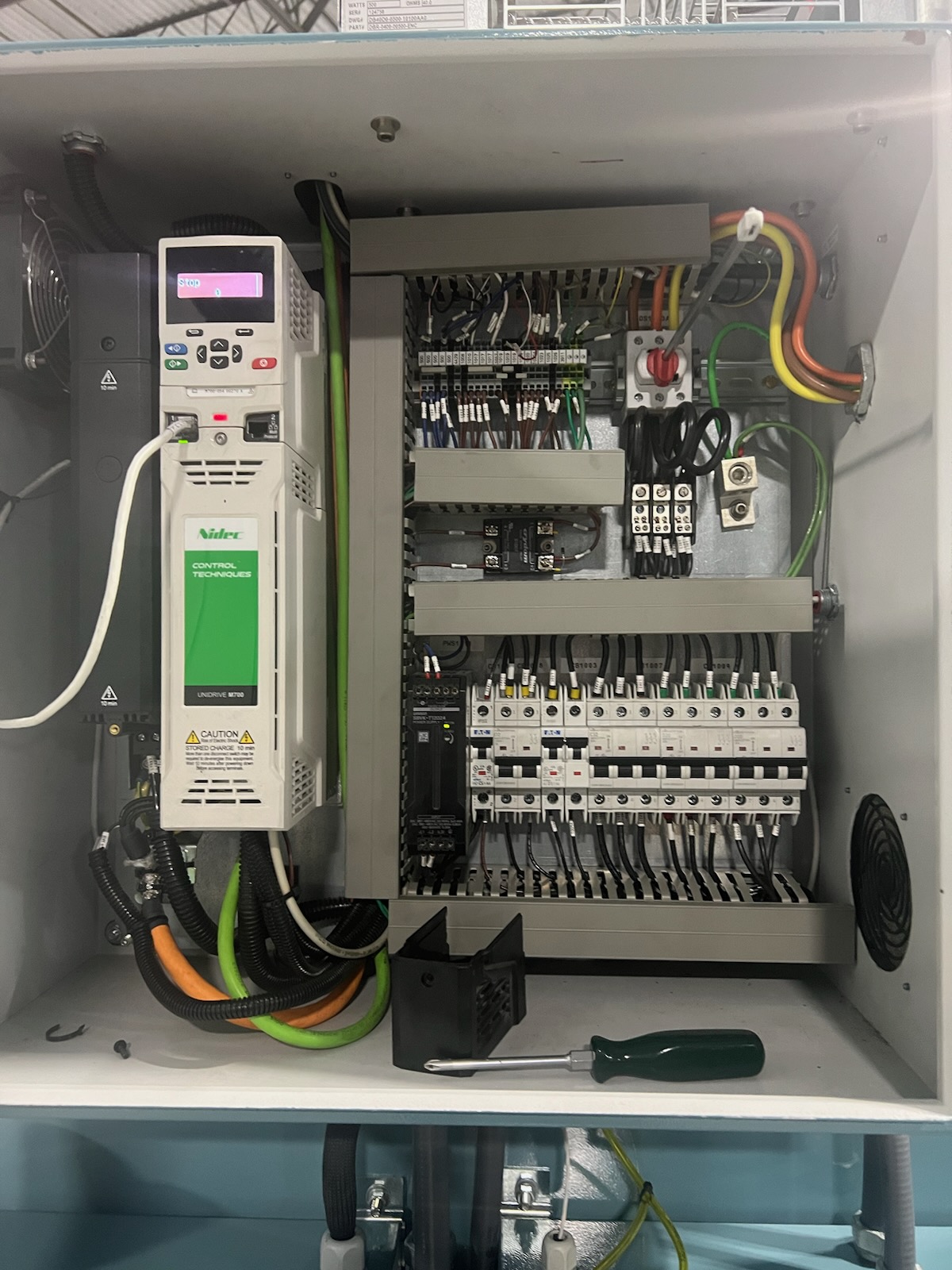 Inside of Control Cabinet for Thermal Welding Platen Press