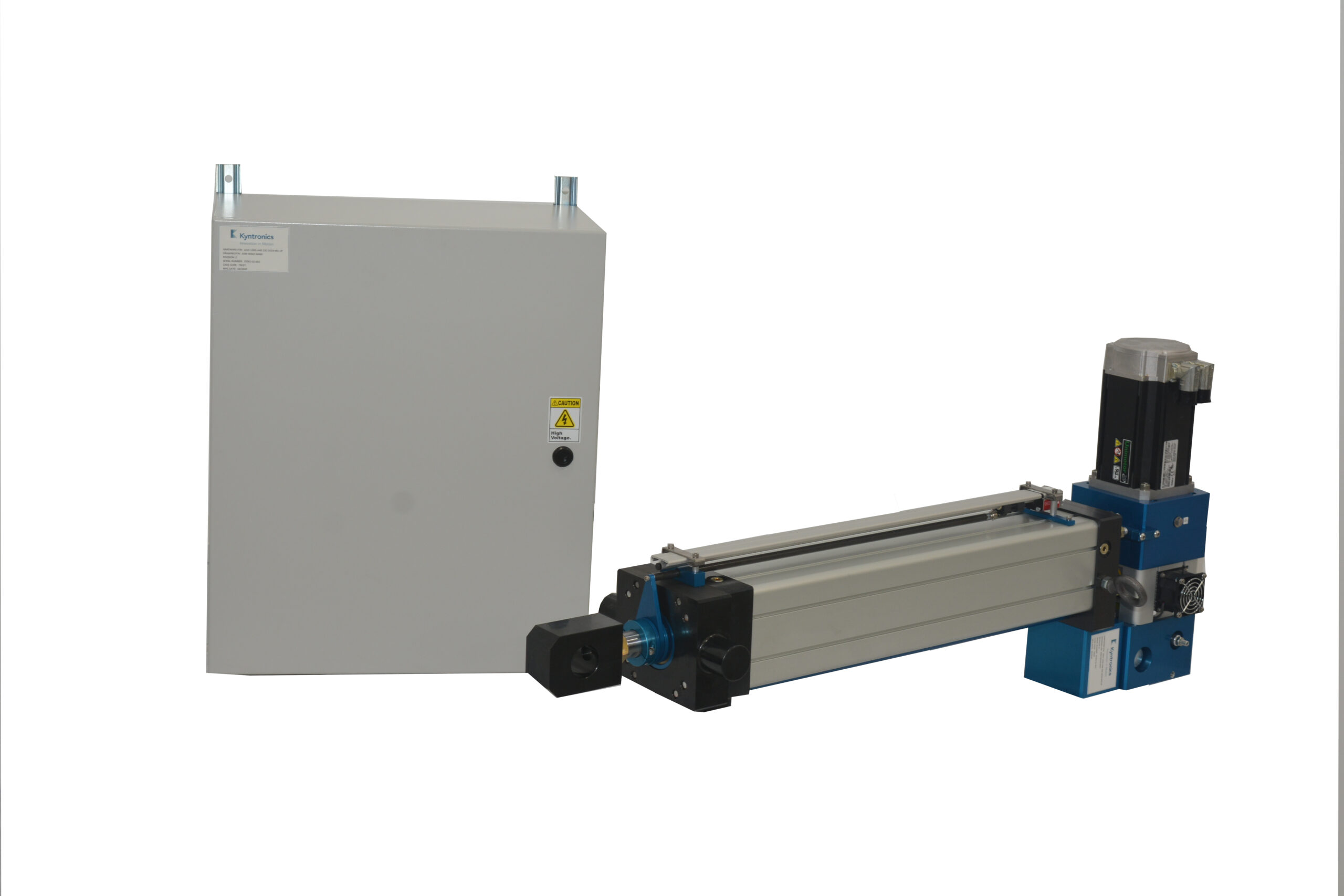 Actuator and Control Cabinet for Plastic & Rubber Roll Handling Lift System