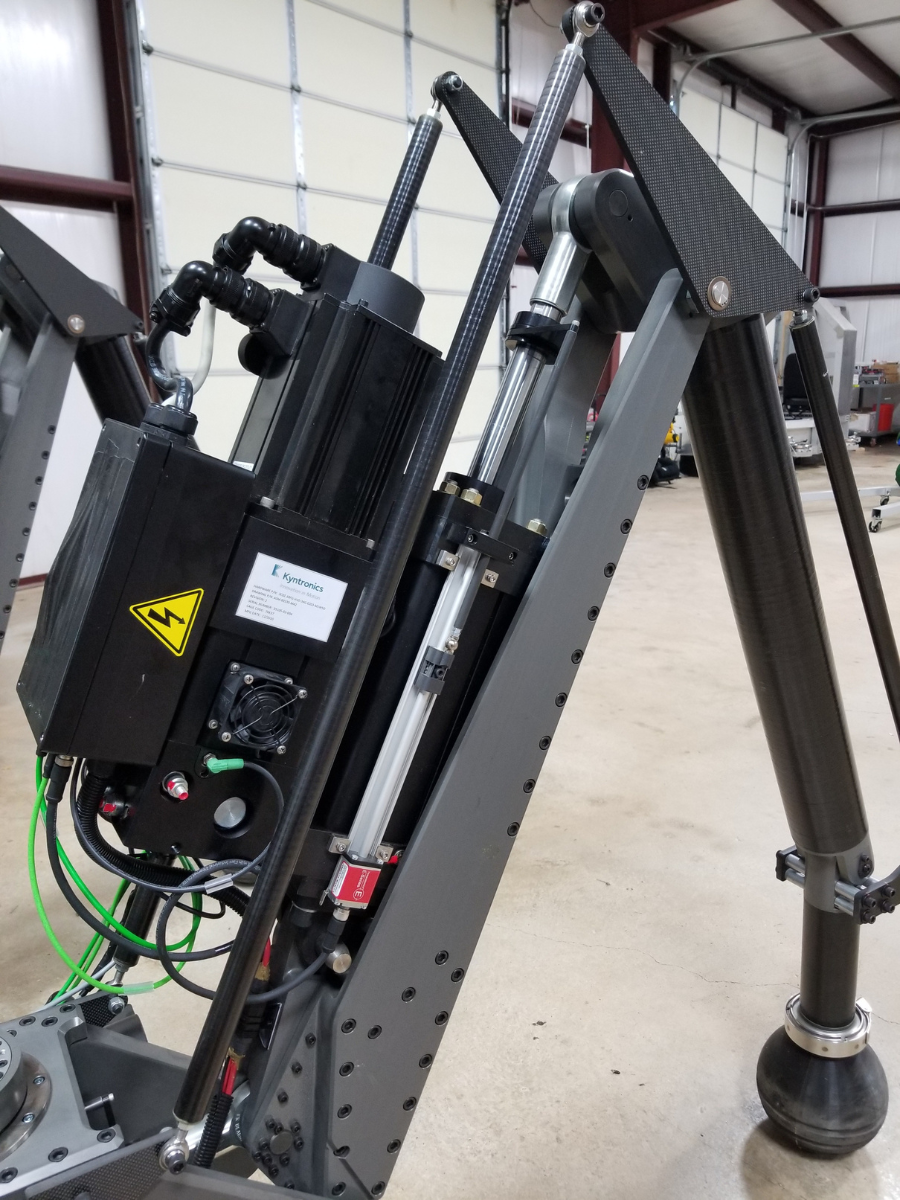 Tibia hybrid linear actuator for Robotic Material Delivery Vehicle