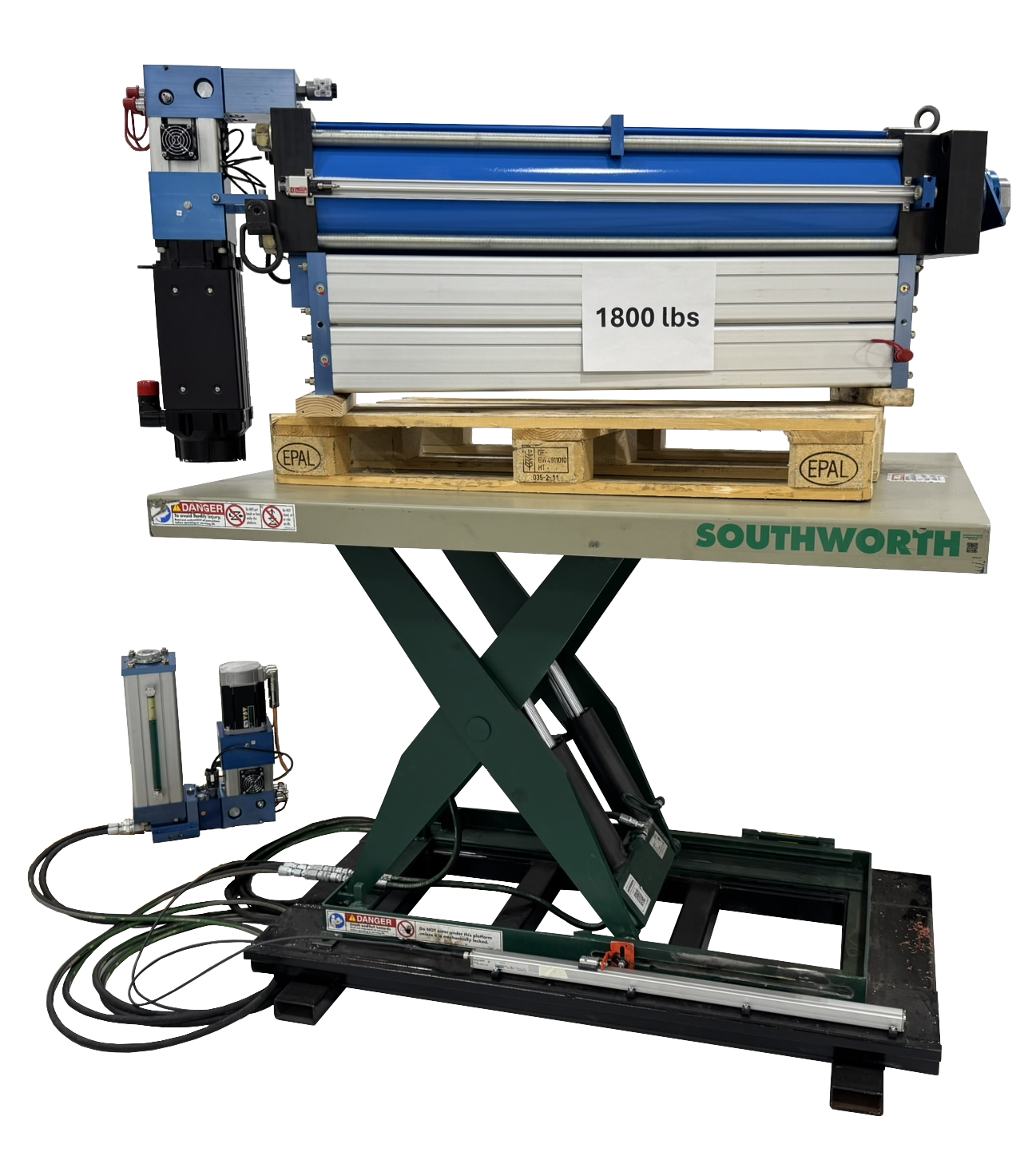 SCISSOR LIFT AUTOMATION WITH THE KYNTRONICS COMPACT SERVO POWER UNIT