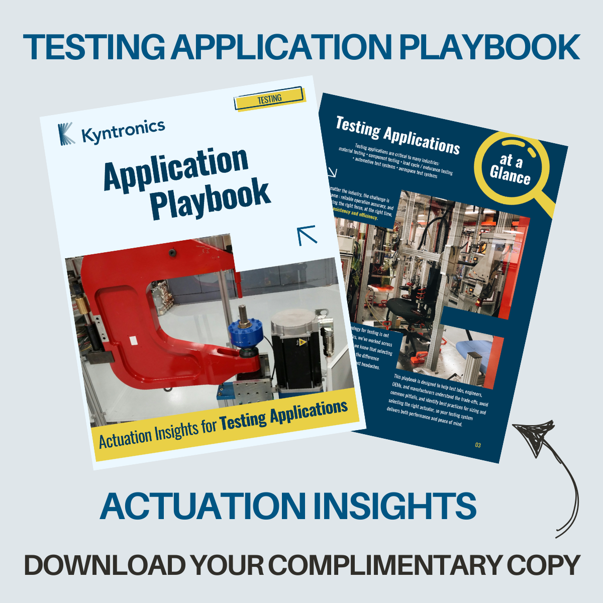 Kyntronics Releases Test Application Playbook to Support Actuator Selection in Testing Applications